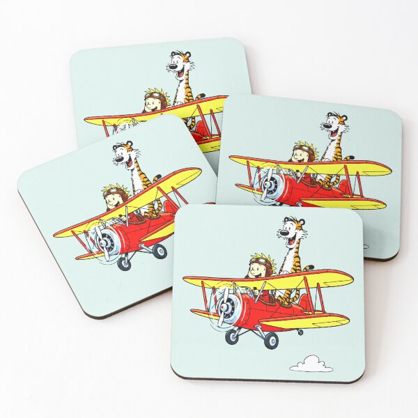 Item preview, Calvin and Hobbes in Red Plane designed and sold by laschikarin.