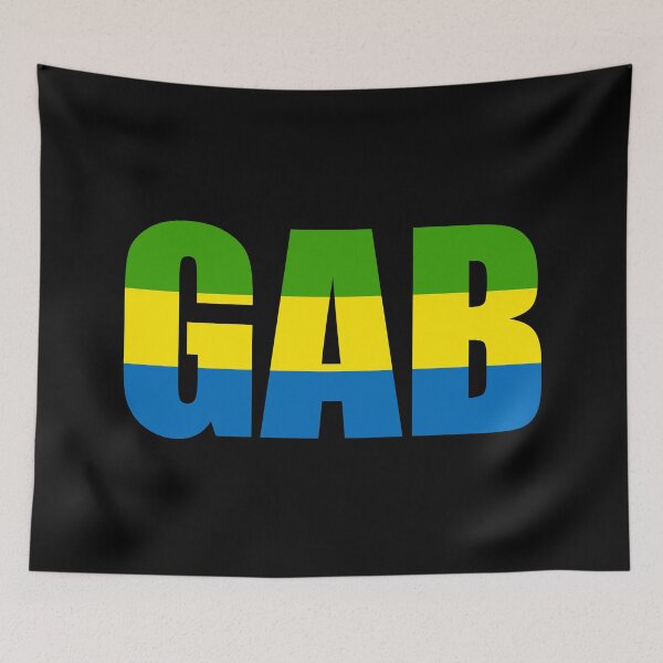 Item preview, Gabon Flag Initials GA designed and sold by shitpostee.