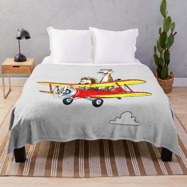 Item preview, Calvin and Hobbes in Red Plane designed and sold by laschikarin.