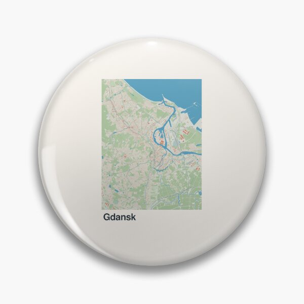 Item preview, Gdansk Minimalistic Map Art designed and sold by MapsNerd.