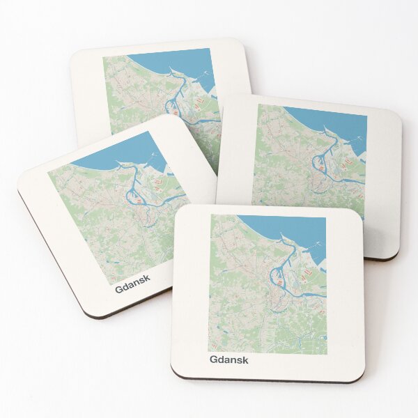 Item preview, Gdansk Minimalistic Map Art designed and sold by MapsNerd.