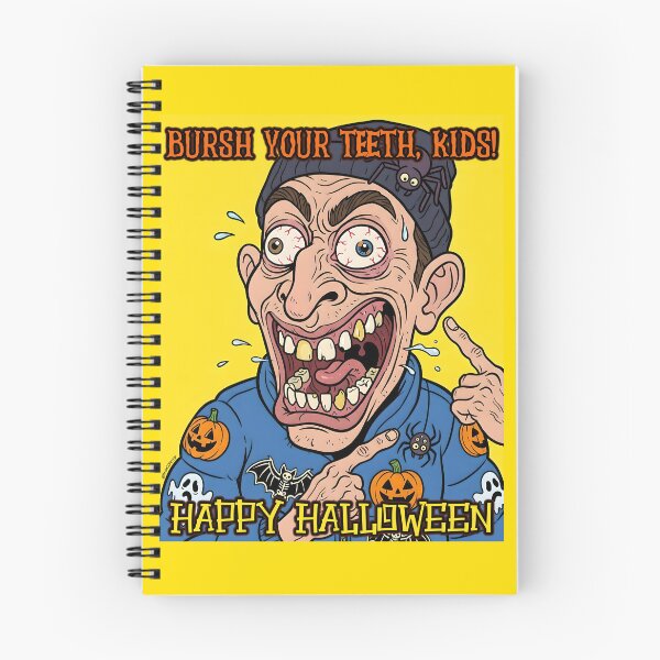 Item preview, Bursh Your Teeth Kids Happy Halloween Funny Spooky Retro Cartoon Art designed and sold by BrainConstip.