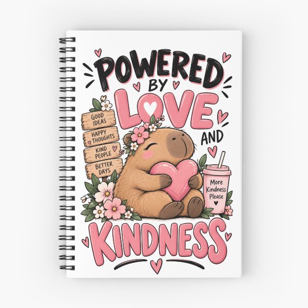 Item preview, Powered by Love and Kindness designed and sold by Wild Ink Studio by Barbara.