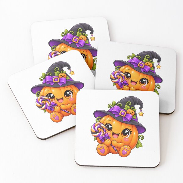 Item preview, Kawaii Witch Pumpkin Halloween – Cute Spooky Pumpkin Candy Design designed and sold by Pixanova.