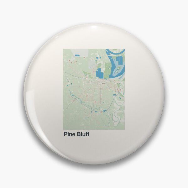 Item preview, Pine Bluff Minimalistic Map Art designed and sold by MapsNerd.