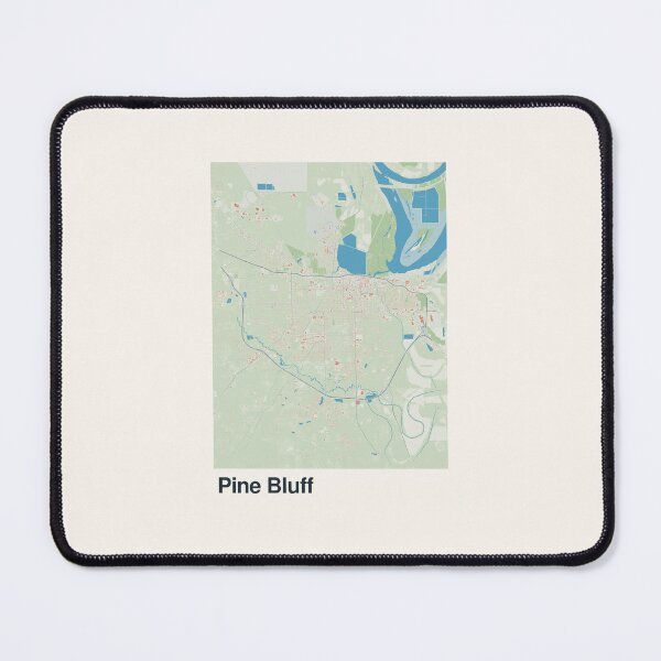 Item preview, Pine Bluff Minimalistic Map Art designed and sold by MapsNerd.