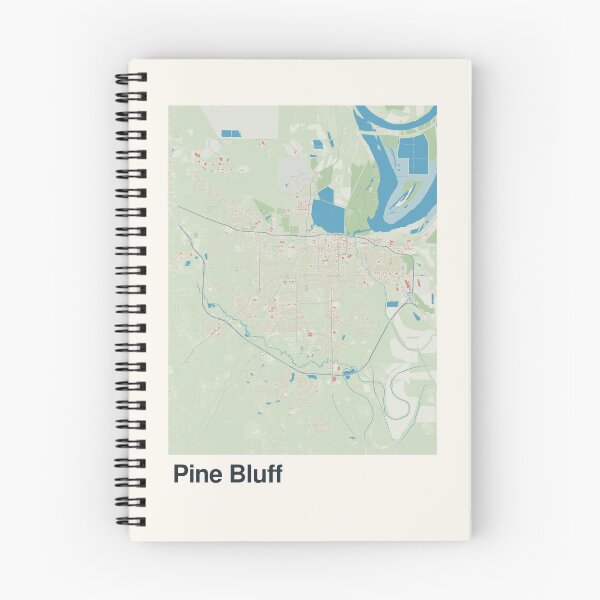 Item preview, Pine Bluff Minimalistic Map Art designed and sold by MapsNerd.