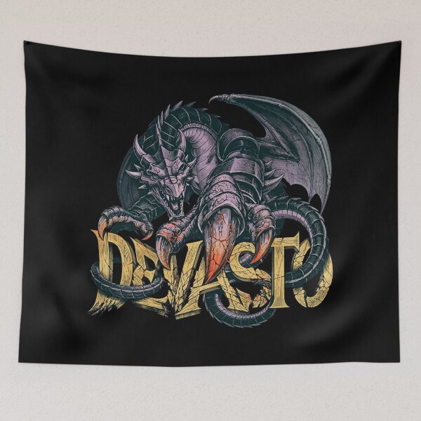 Item preview, Devasto Dragon – Epic Fantasy Dragon Art, Ancient Wyrm, Legendary Mythical Creature, Destructive Dark Fantasy Beast, Medieval RPG Artwork, Powerful Dragon Name & Gift designed and sold by Typologystudios.