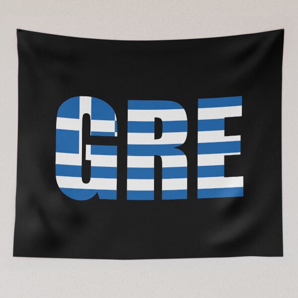 Item preview, Greece Flag Initials GR designed and sold by shitpostee.