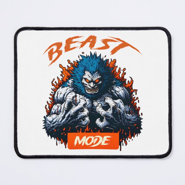Item preview, Beast Mode Bodybuilding Gym Sports Motivation designed and sold by therese-baskin.