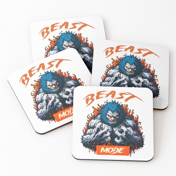 Item preview, Beast Mode Bodybuilding Gym Sports Motivation designed and sold by therese-baskin.