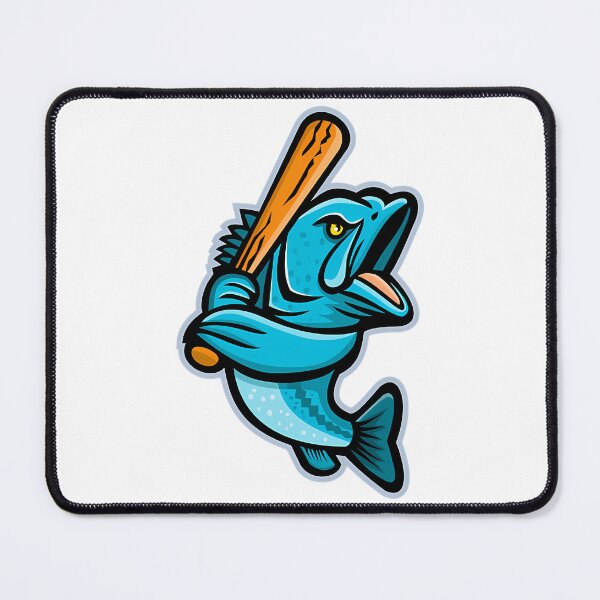 Item preview, Largemouth Bass Baseball Mascot designed and sold by matthe-lopez.