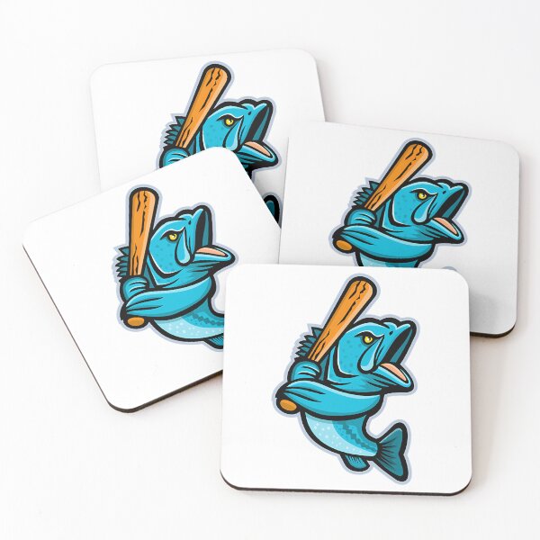 Item preview, Largemouth Bass Baseball Mascot designed and sold by matthe-lopez.