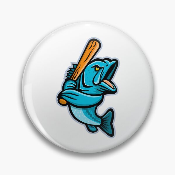 Item preview, Largemouth Bass Baseball Mascot designed and sold by matthe-lopez.