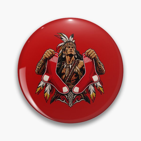 Item preview, Warrior Holding Red Socks – Tribal Warrior Art designed and sold by KingOfTheDay.