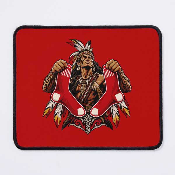 Item preview, Warrior Holding Red Socks – Tribal Warrior Art designed and sold by KingOfTheDay.
