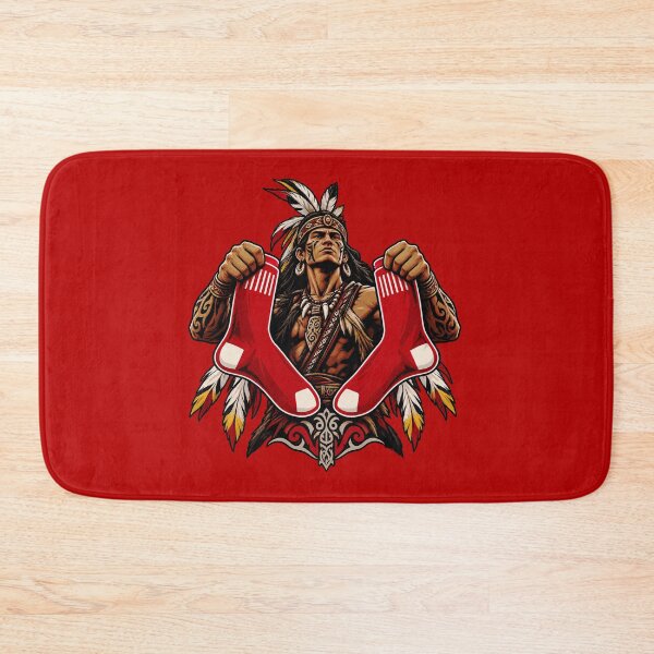 Item preview, Warrior Holding Red Socks – Tribal Warrior Art designed and sold by KingOfTheDay.