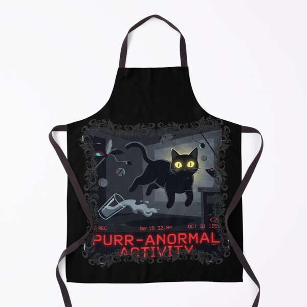Item preview, Purr-Anormal Activity Funny Spooky Black Cat Graphic designed and sold by CreativeCrest.
