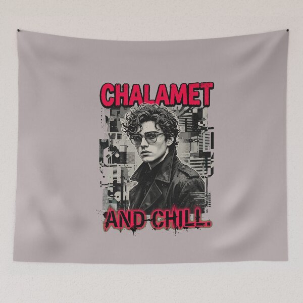 Item preview, Chalamet And Chill Red Text Graphic-51 designed and sold by DennisLehnort.