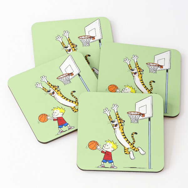 Item preview, Calvin and Hobbes Playing Basketball designed and sold by laschikarin.