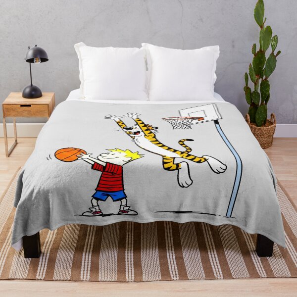 Item preview, Calvin and Hobbes Playing Basketball designed and sold by laschikarin.