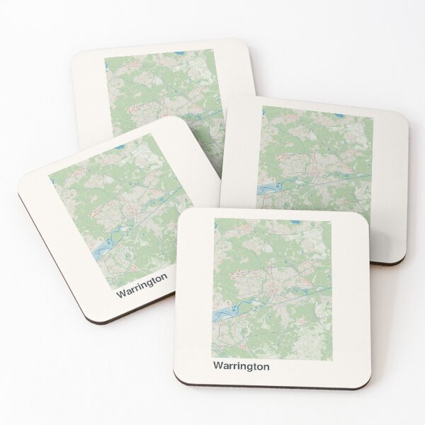 Item preview, Warrington Minimalistic Map Art designed and sold by MapsNerd.