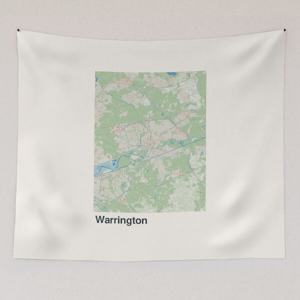 Item preview, Warrington Minimalistic Map Art designed and sold by MapsNerd.