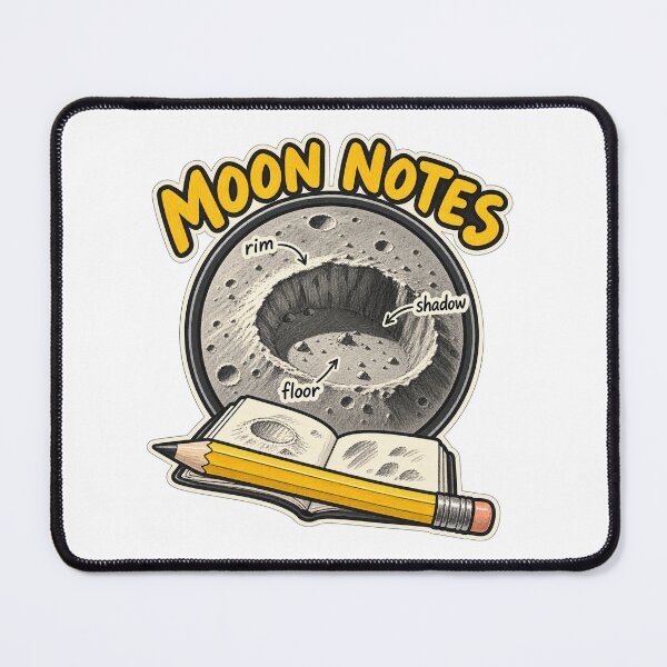Item preview, Moon Notes: A Night of Lunar Observation designed and sold by Chase The Trend.