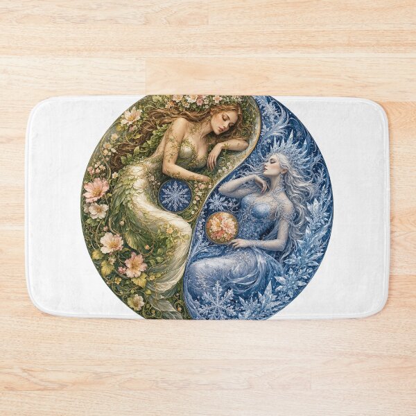 Item preview, Spring Maiden and Winter Queen Yin Yang designed and sold by FyreHorse Designs.