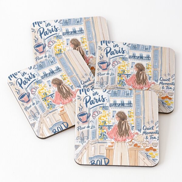 Item preview, Girl Takes Croissant to a Window Fight and Tea Leaves the Building designed and sold by Print Fiction.