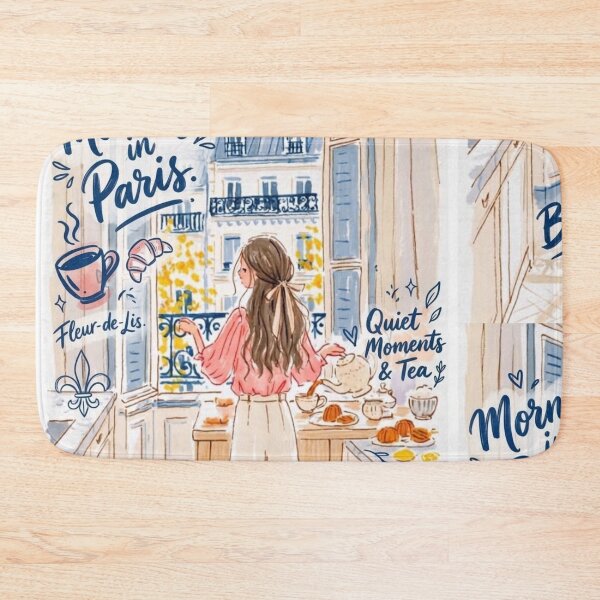 Item preview, Girl Takes Croissant to a Window Fight and Tea Leaves the Building designed and sold by Print Fiction.