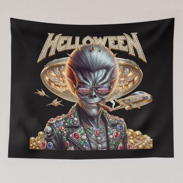 Item preview, Halloween Alien Glasses Cigar UFO Jacket designed and sold by Voodoo Store Paranormal Collections.