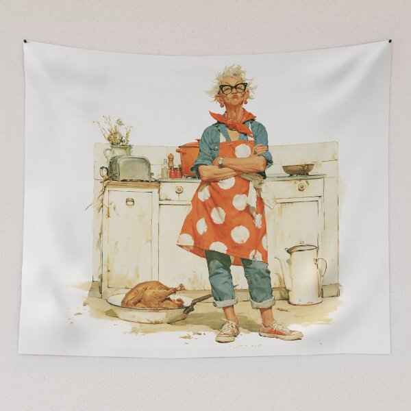 Item preview, Grandma Rules the Thanksgiving Kitchen designed and sold by junkydotcom.
