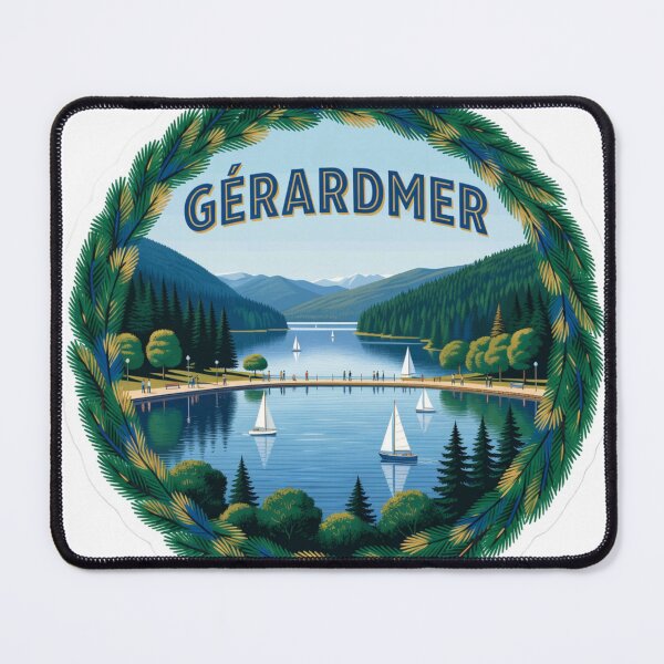 Item preview, Gerardmer Lake France Sticker designed and sold by Imaginarium of Chaos falcon88 .