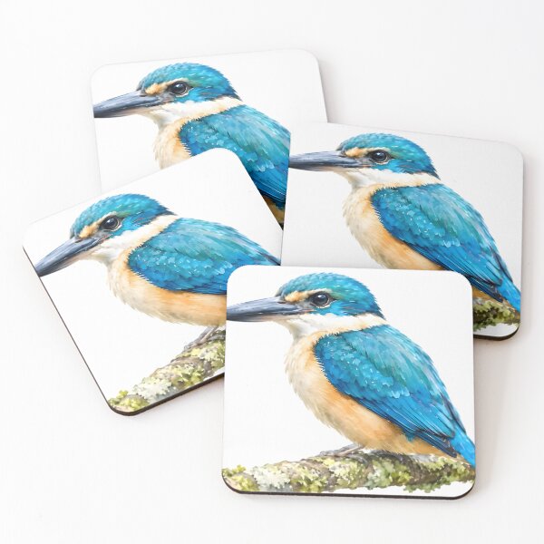 Item preview, Flat-billed Kingfisher (Todiramphus recurvirostris) designed and sold by HOMETOWN86.