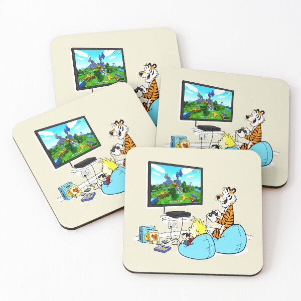 Item preview, Calvin and Hobbes Play Video Games designed and sold by laschikarin.