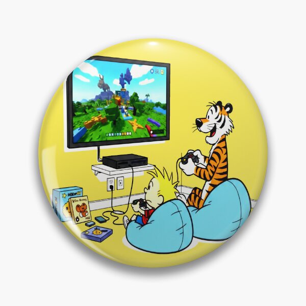 Item preview, Calvin and Hobbes Play Video Games designed and sold by laschikarin.