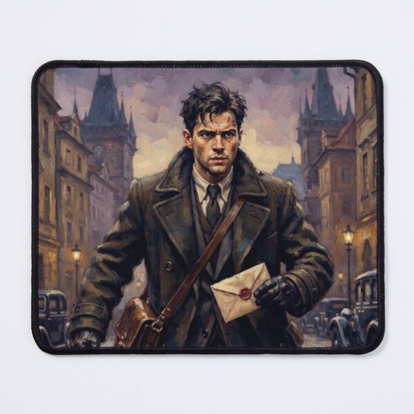 Item preview, Queen's Messenger Vintage Thriller Fine Art Tribute designed and sold by Art's Diner.