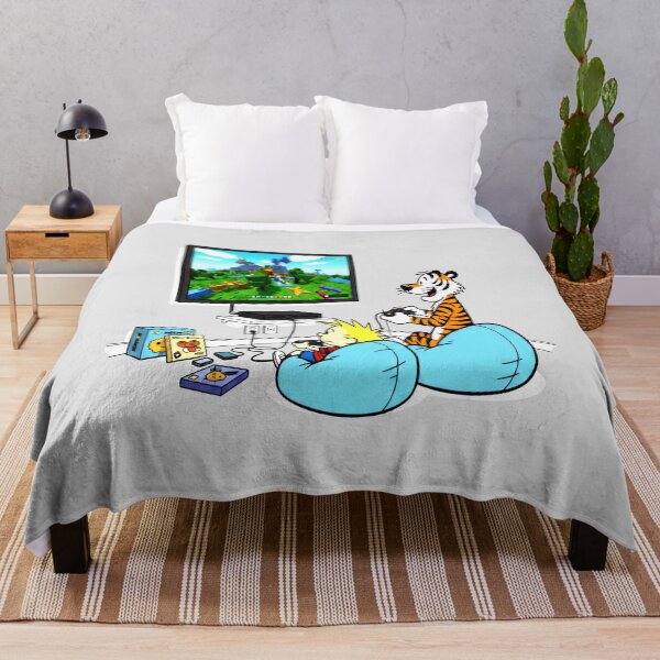 Item preview, Calvin and Hobbes Play Video Games designed and sold by laschikarin.