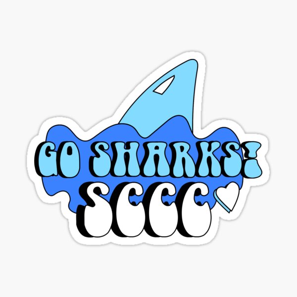 GO SHARKS! (Suffolk County Community College) Sticker