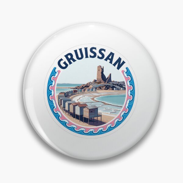 Item preview, Gruissan Village France Sticker designed and sold by Imaginarium of Chaos falcon88 .