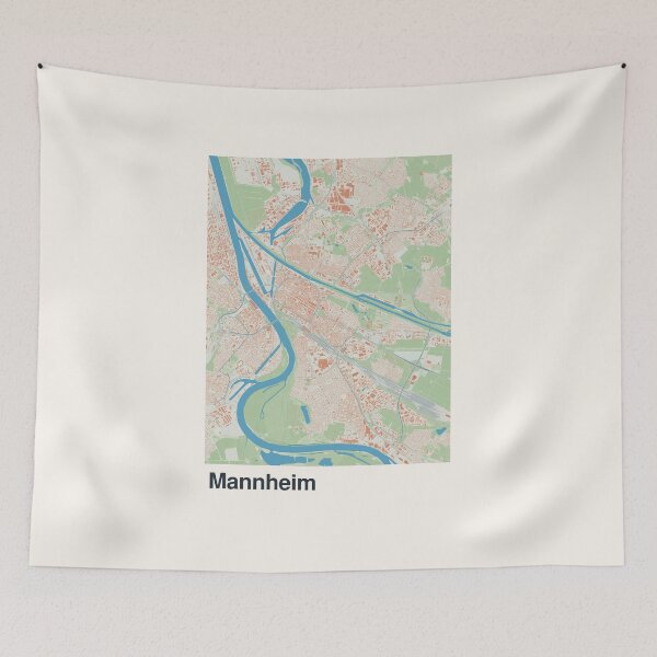Item preview, Mannheim Minimalistic Map Art designed and sold by MapsNerd.