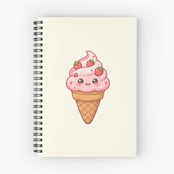 Item preview, Cute strawberry ice-cream cone designed and sold by priyankajustine.