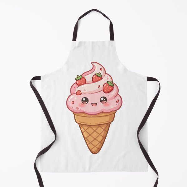Item preview, Cute strawberry ice-cream cone designed and sold by priyankajustine.