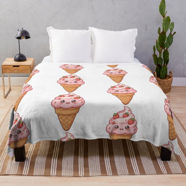 Item preview, Cute strawberry ice-cream cone designed and sold by priyankajustine.