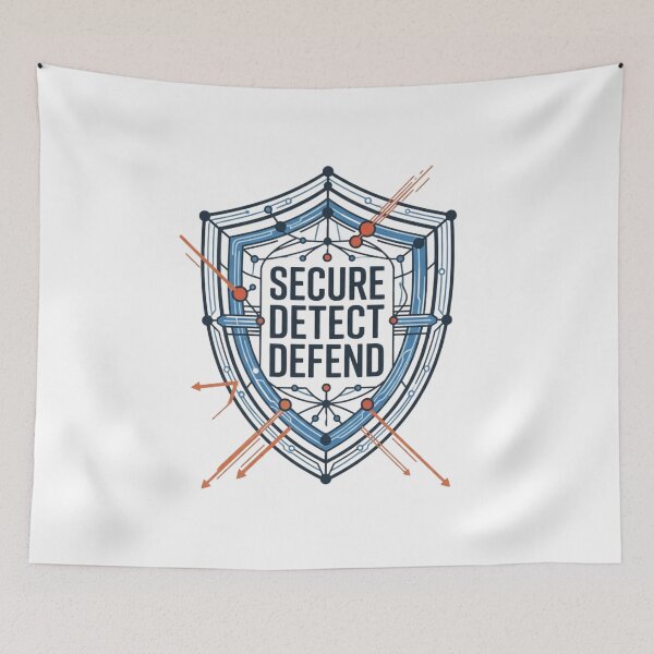 Item preview, Secure Detect Defend Cybersecurity Engineer designed and sold by Amr Darwish Graphic designer.