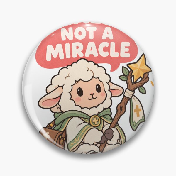 Item preview, Healer Not A Miracle Cute Healer Lamb RPG designed and sold by LongIslandDesgn.