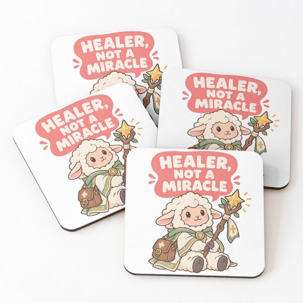 Item preview, Healer Not A Miracle Cute Healer Lamb RPG designed and sold by LongIslandDesgn.