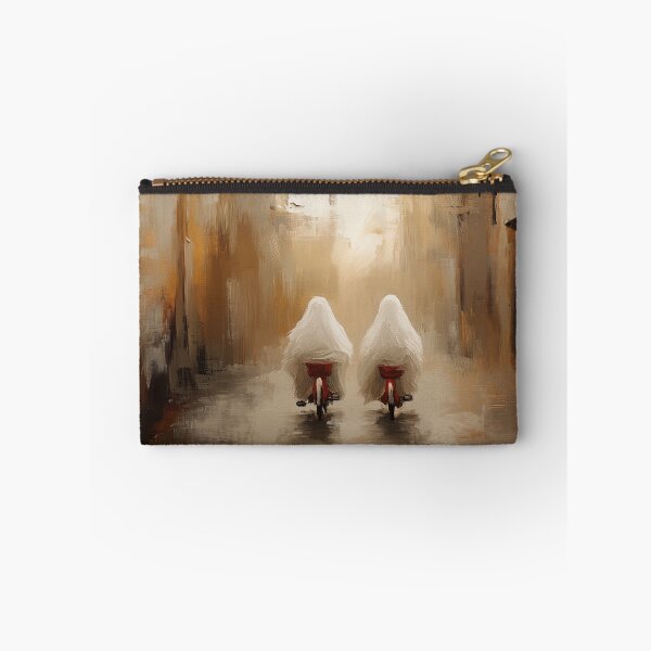 Item preview, Ghosts Riding Red Bicycles Abstract Painting designed and sold by NatureSight.