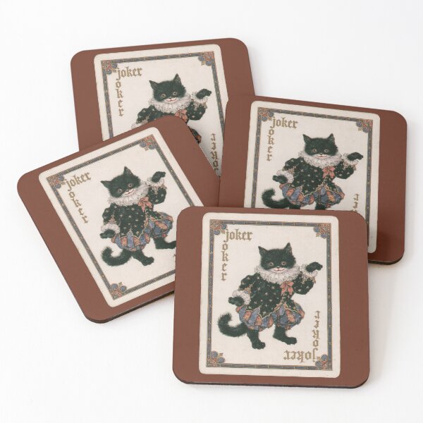 Item preview, Joker Cat – Vintage Playing Card designed and sold by AL Gothic Whimsy.